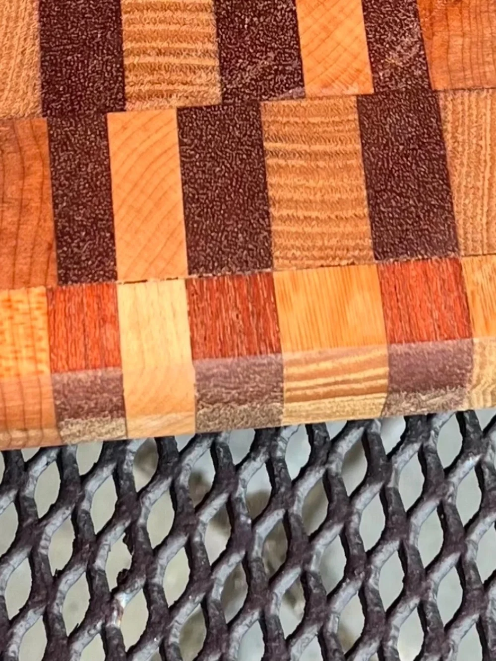 Hand Made End Grain Cutting Board- 100% Reclaimed Hardwood Lumber